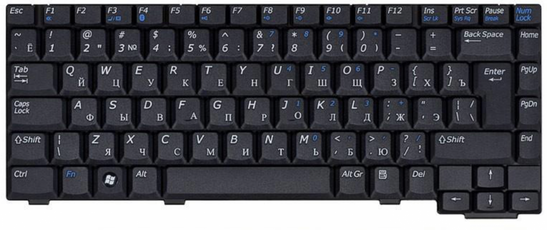 Клавиатура Clevo M350B Original