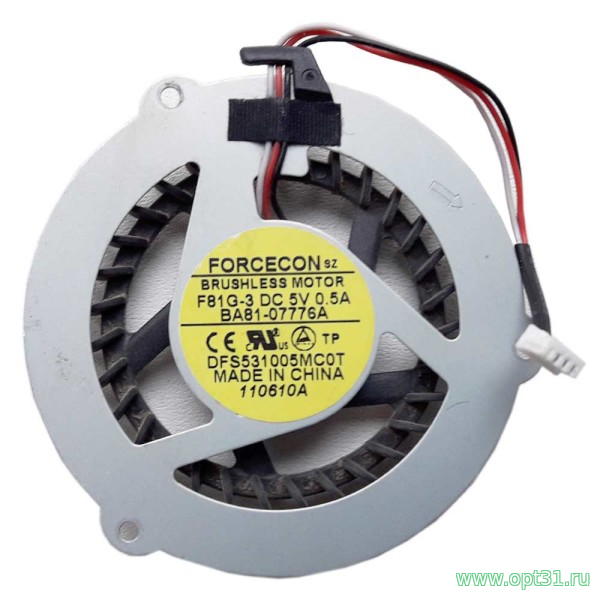 Вентилятор Samsung R468, R470, R518, R520, R560, R70