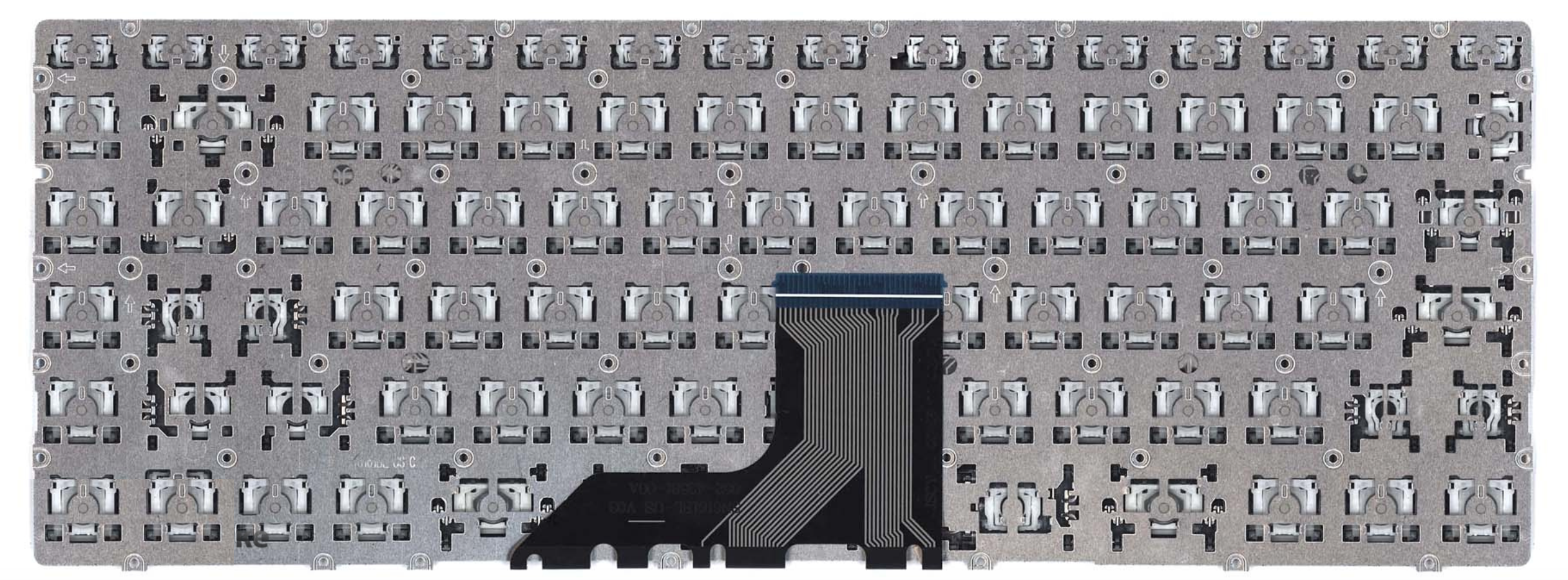 Клавиатура HP ENVY 13-AD106TX серебристая, с подсветкой, OEM