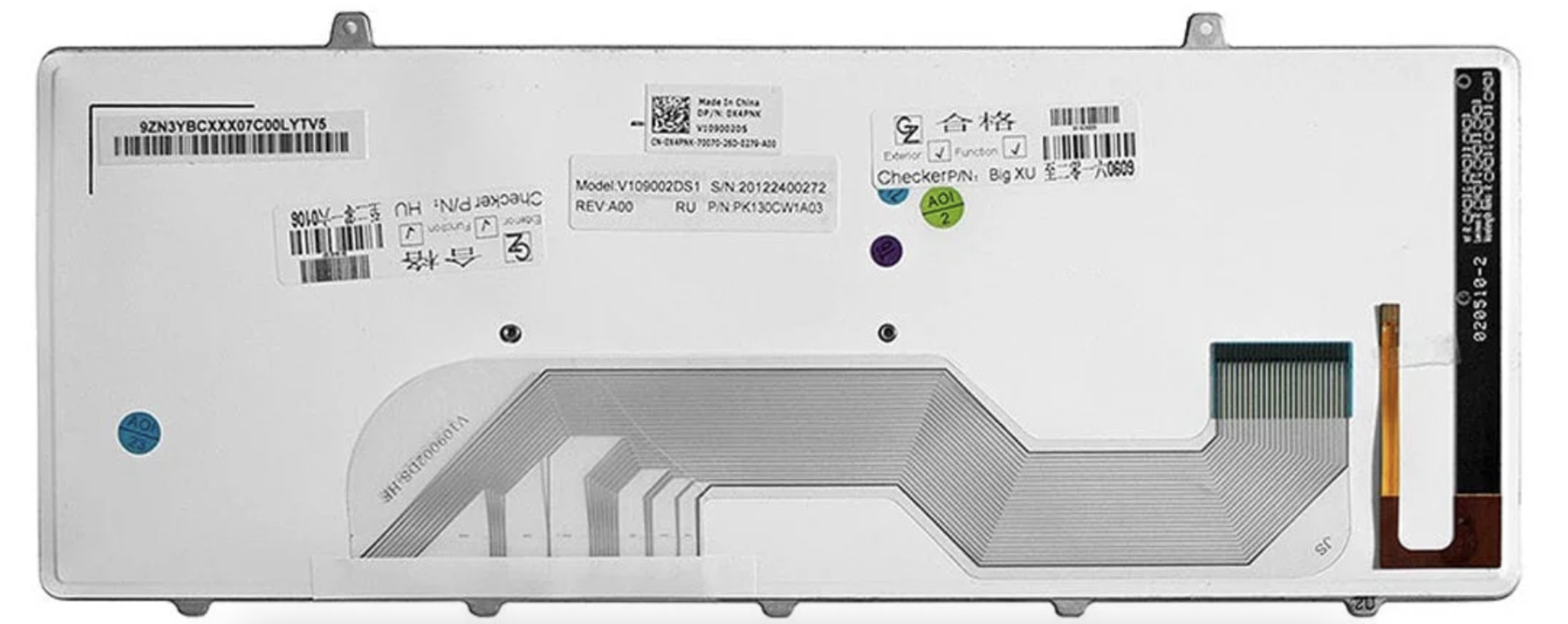 Клавиатура DELL Alienware M11X R2 с подсветкой, OEM