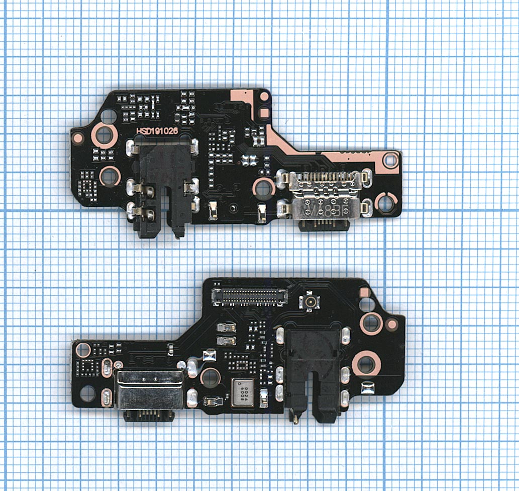 Плата разъема питания с микрофоном для Xiaomi Redmi Note 8