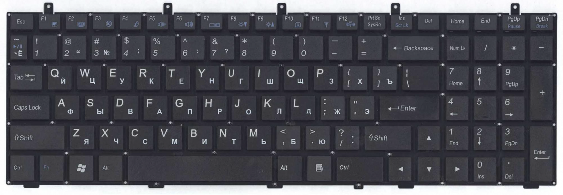 Клавиатура DNS W350 плоский Enter, OEM