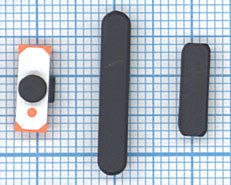 Комплект боковых кнопок для Apple IPad 3 черный