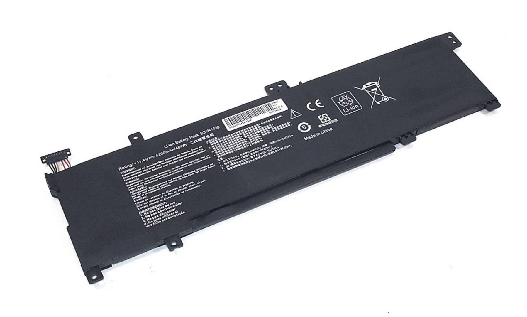 Аккумулятор ASUS K501UX-DM201T 11.4V, 48Wh, OEM