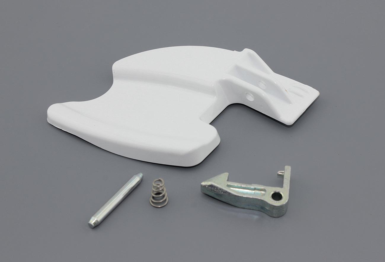 Ручка люка для стиральной машины Candy, Hoover, Zerowatt белая 41028663