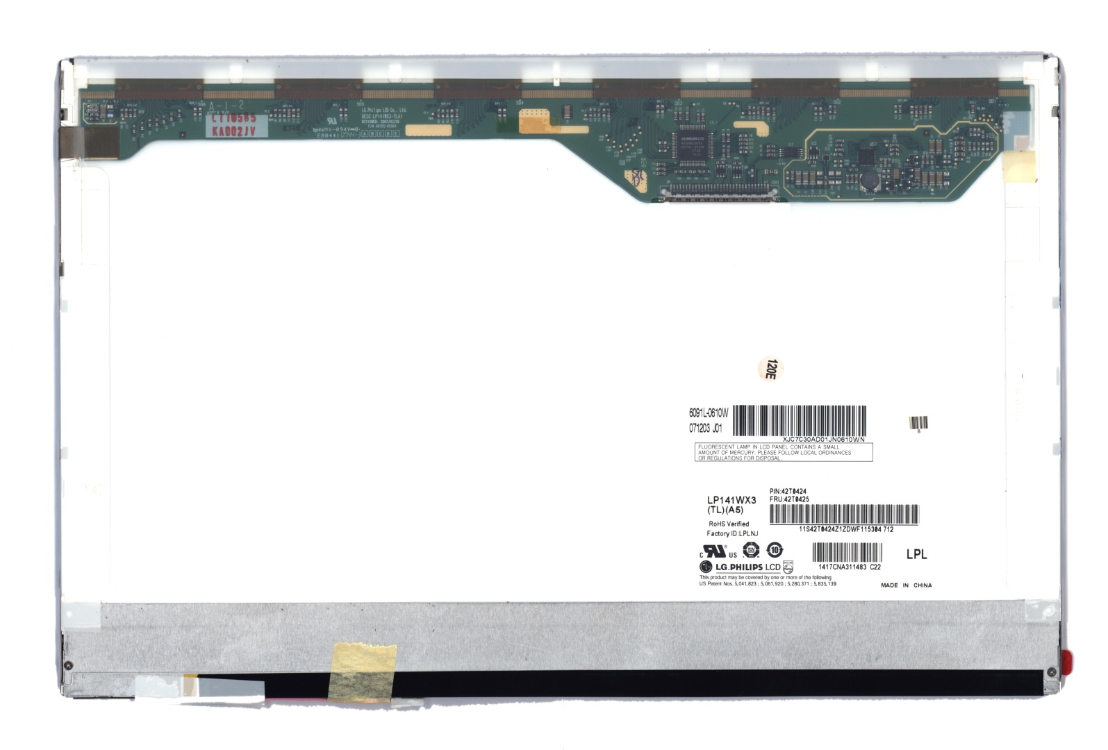Матрица LP141WX3(TL)(A5)