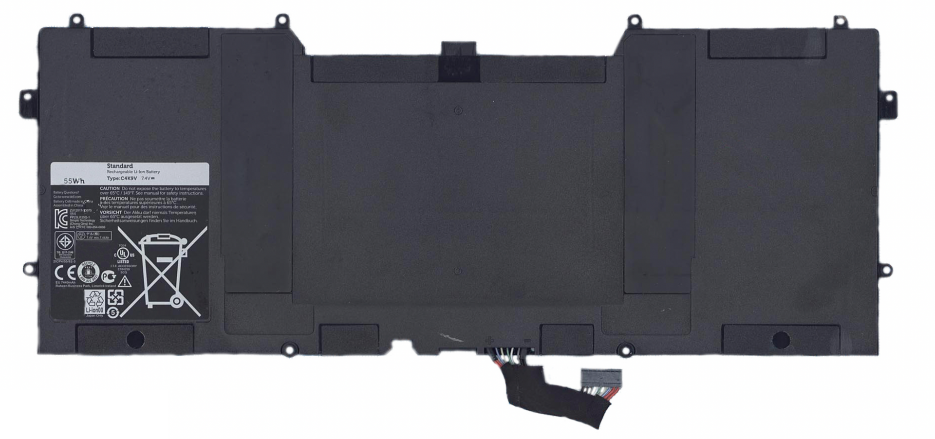 Аккумулятор DELL XPS 13 7.4, 55Wh, OEM