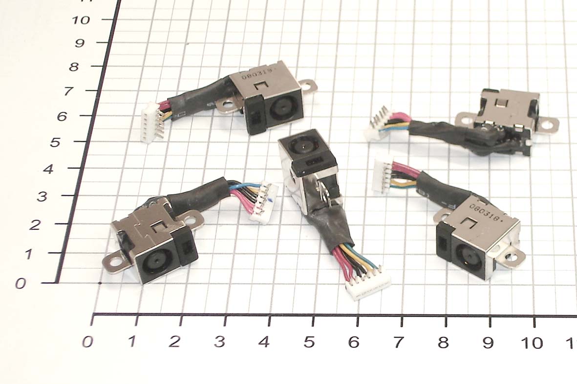 Разъем для ноутбука HY-HP016 HP Pavilion DV3000 DV6-6000 DV7-6000 DV7-6B 6C с кабелем