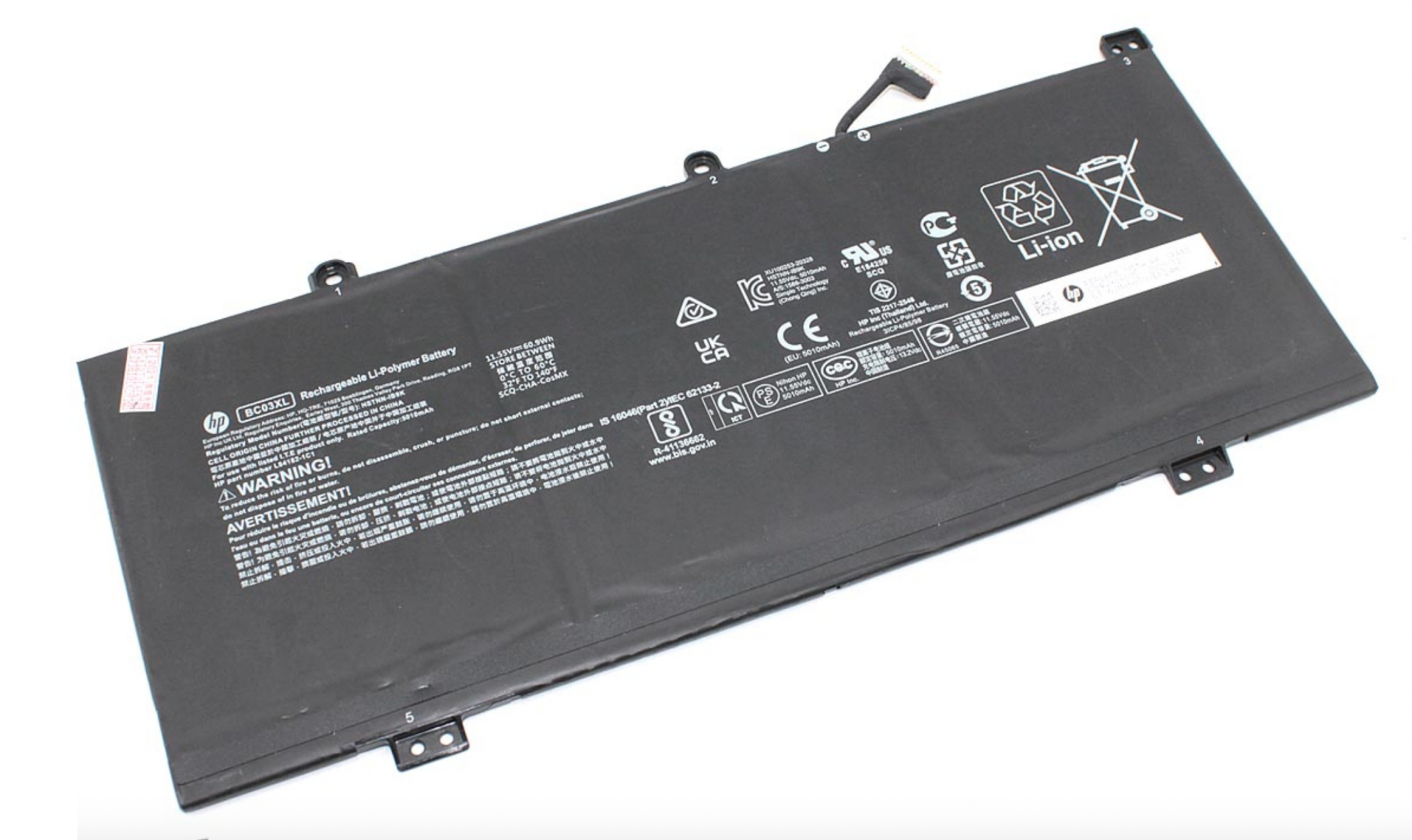 Аккумулятор HP Chromebook x360 14C-CA 11.55V, 60.9Wh, Original