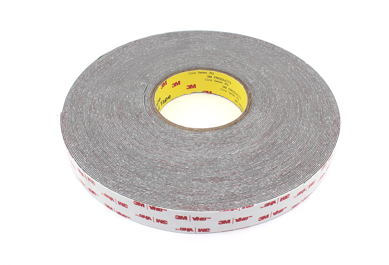 Скотч двусторонний вспененный 3M VHB  25 мм серый, 50 м