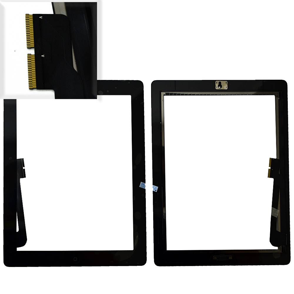 Тачскрин (Сенсор дисплея) iPad 3 + кнопка HOME черный