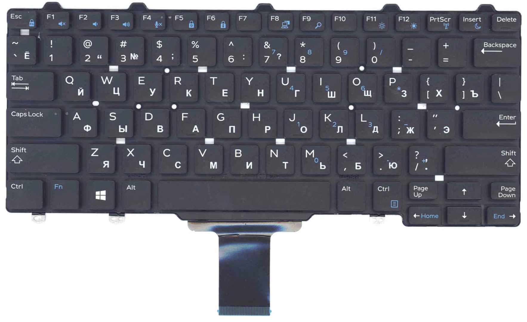 Клавиатура DELL Latitude E5250 без подсветки, OEM