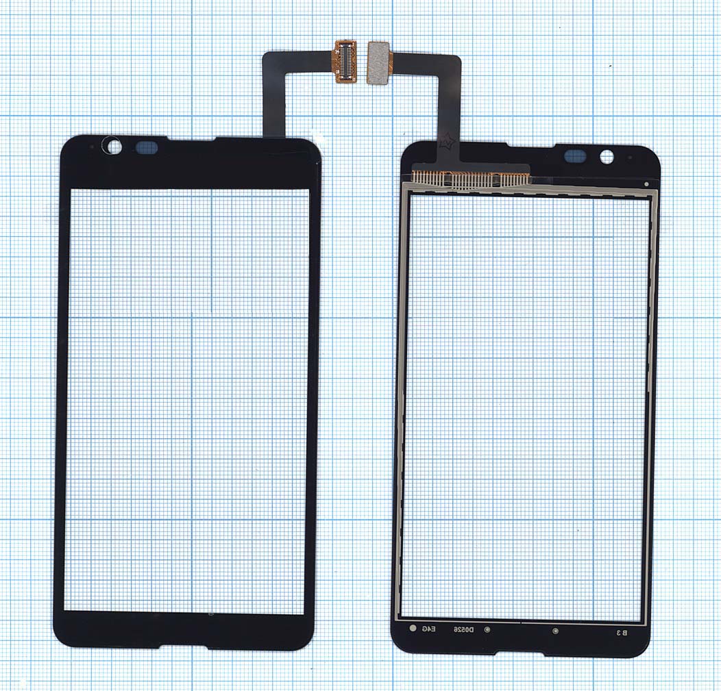 Сенсорное стекло (тачскрин) для Sony Xperia E4g / E4g Dual черное