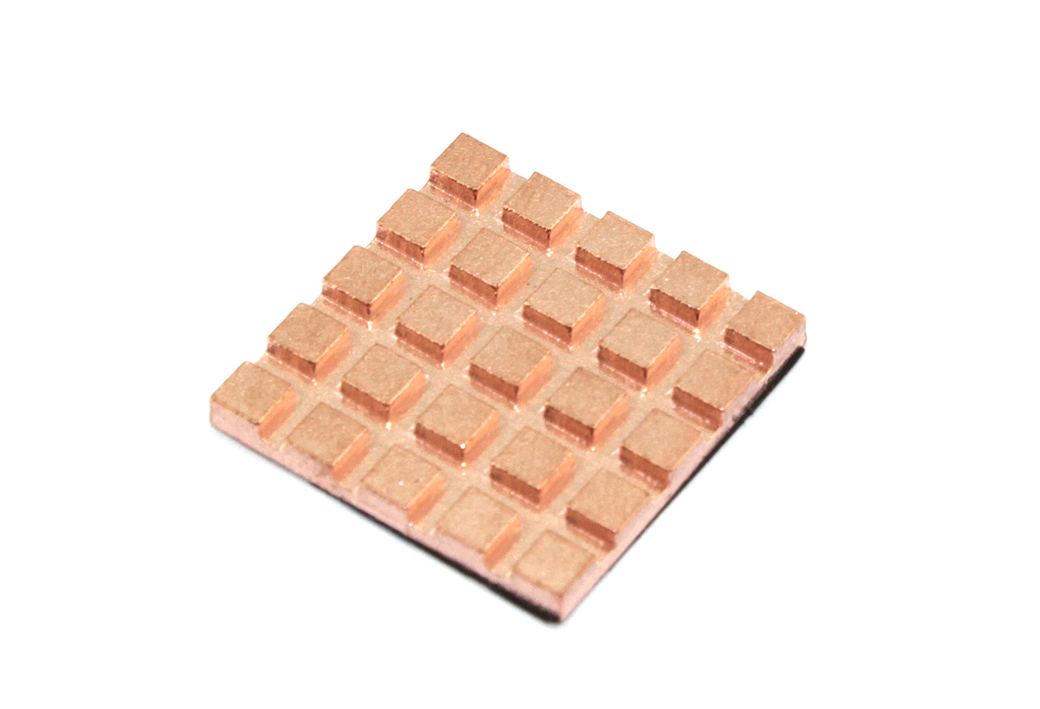 Медный радиатор 20х20х2мм с термоскотчем 3M 9448A