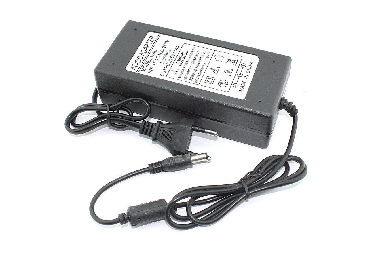 Блок питания (сетевой адаптер) 15V 4A 5.5x2.5