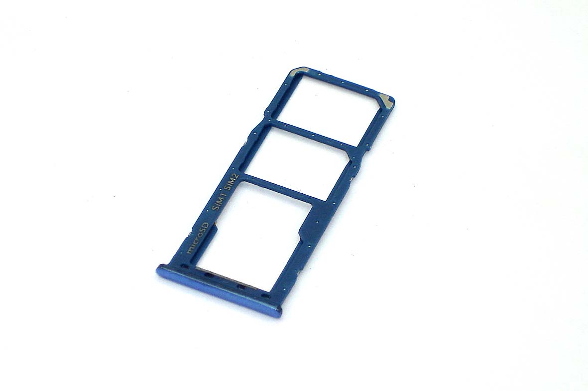 Лоток для SIM-карты Samsung Galaxy A20/A30/A50/A70 (A205F/A305/A505/A705F) синий