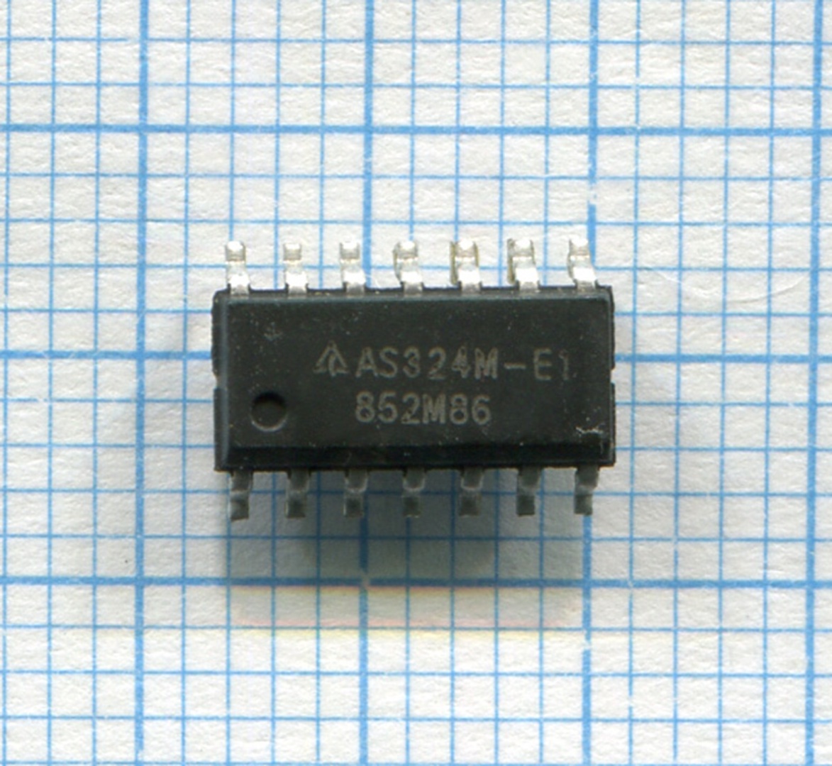 Операционный усилитель AS324M-E1 с разбора