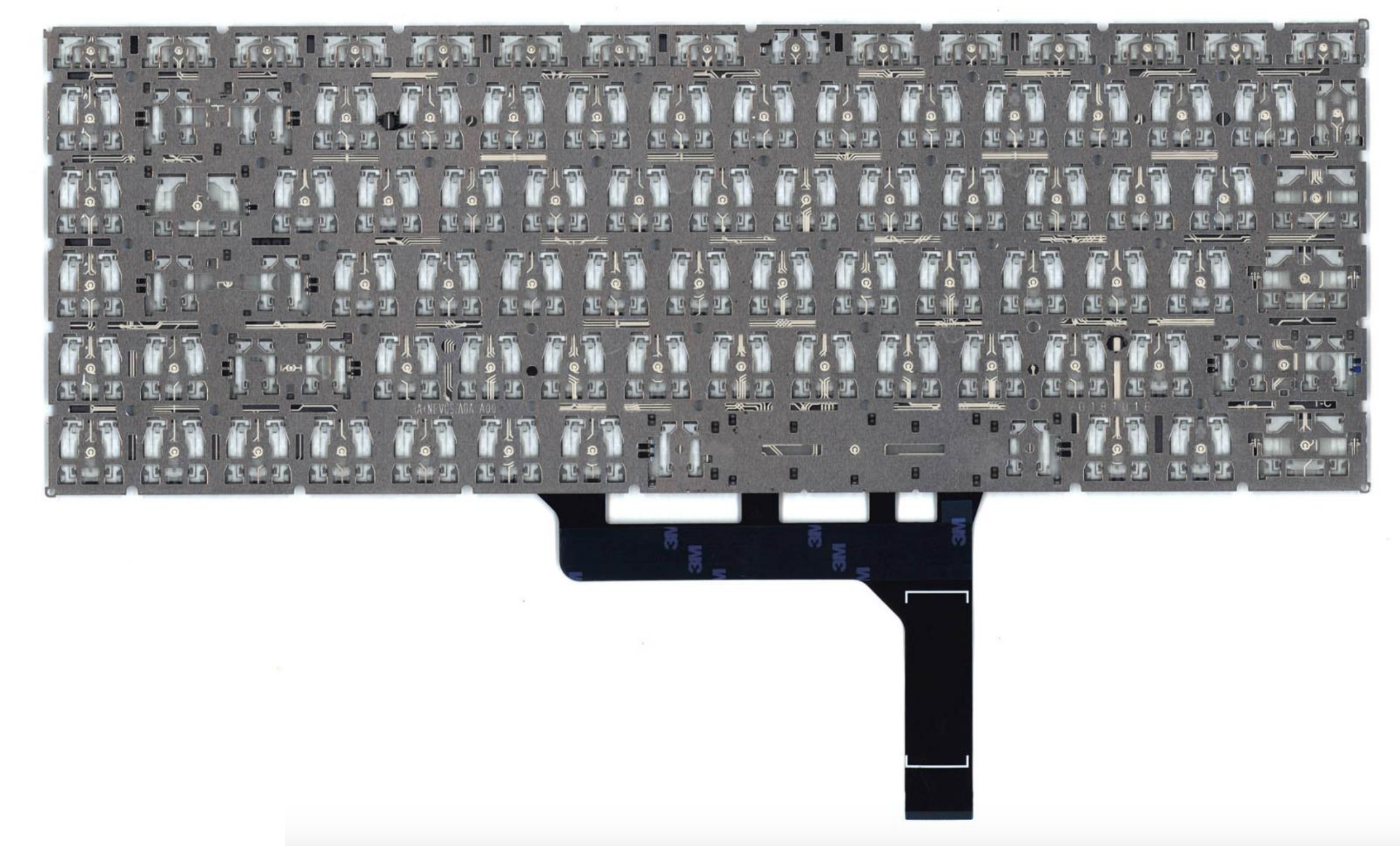 Клавиатура MSI GF63 Thin 9RCX-685XRU серебристая, с подсветкой, OEM