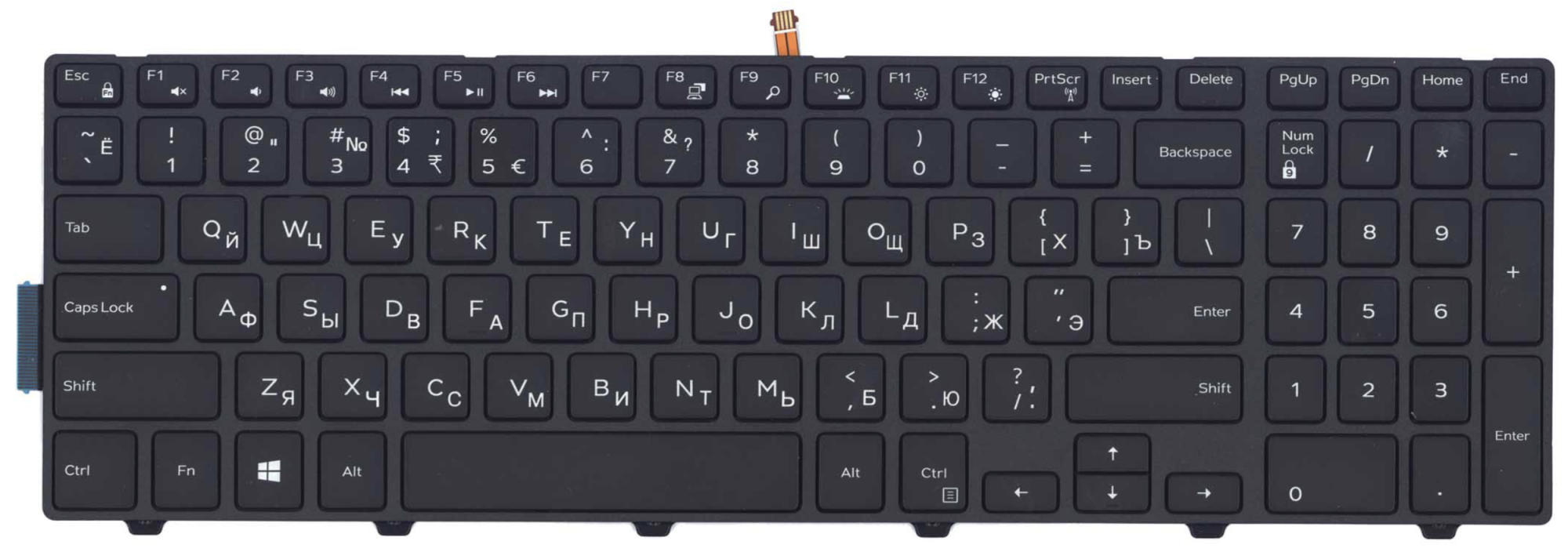 Клавиатура DELL Vostro 3546 с подсветкой, OEM