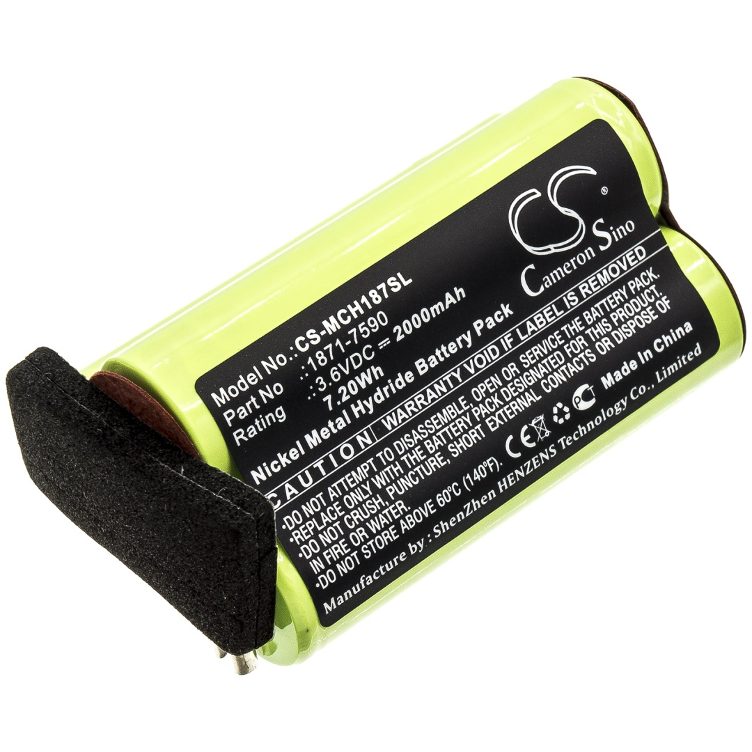 Аккумулятор CS-MCH187SL для Moser ChromStyle 1871  2000mAh, 3.6V, Ni-MH