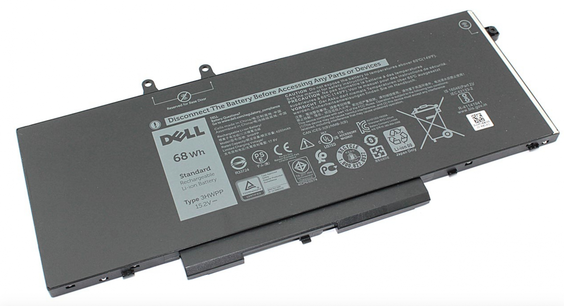 Аккумулятор DELL Precision 3551 15.2V, 4250mAh, Original