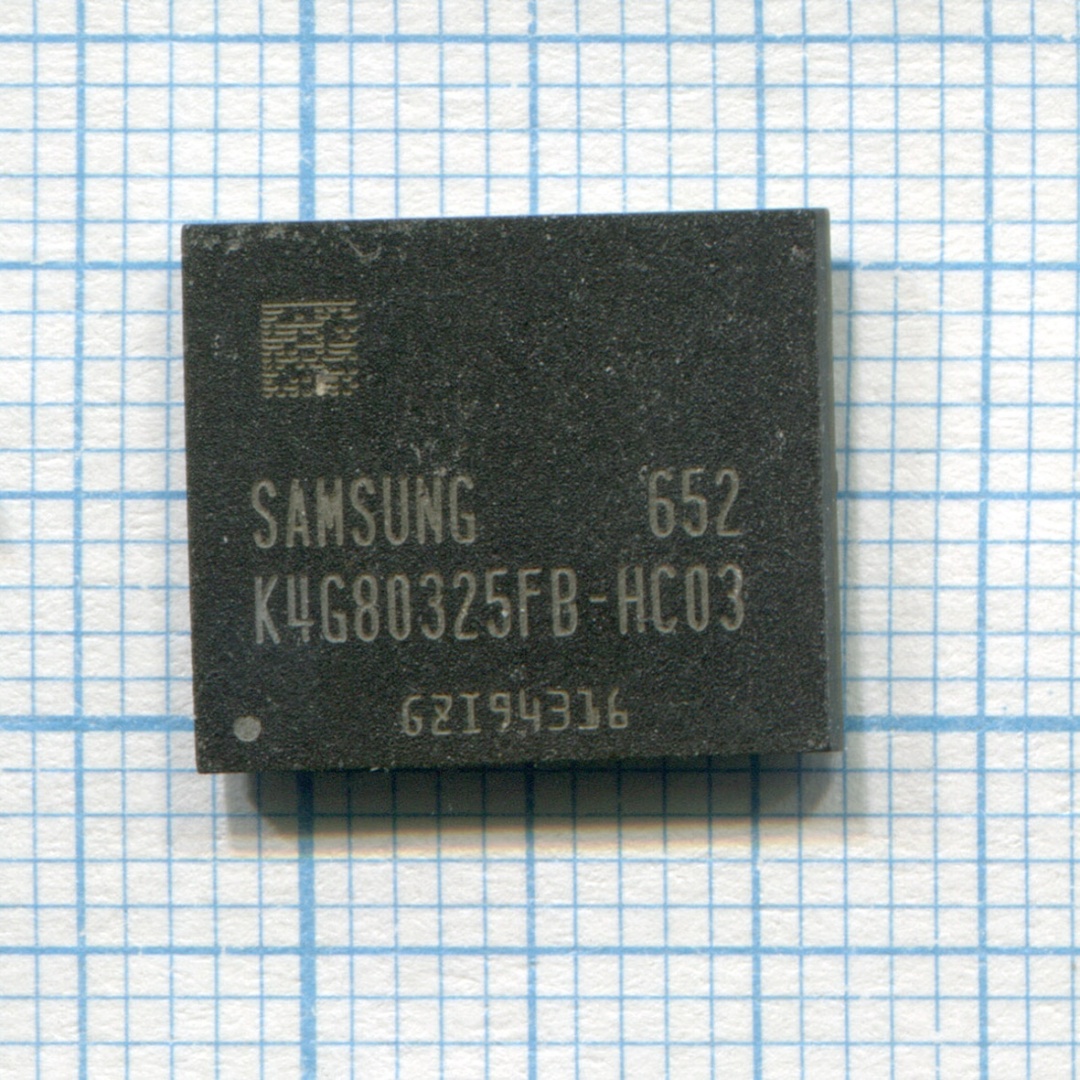 Видеопамять GDDR5 1Gb Samsung K4G80325FB-HC03