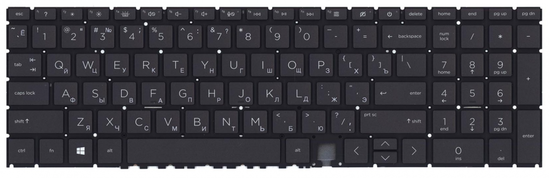 Клавиатура HP Envy 17-CH с подсветкой, OEM