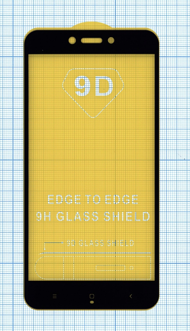 Защитное стекло "Полное покрытие" для Xiaomi Redmi 5A черное