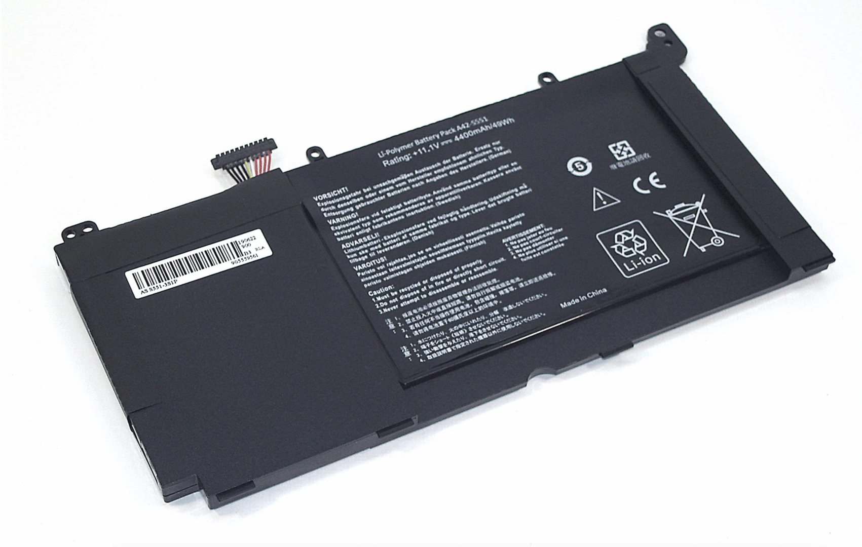 Аккумулятор Asus Vivobook S551L 11.1V, 4400mAh OEM