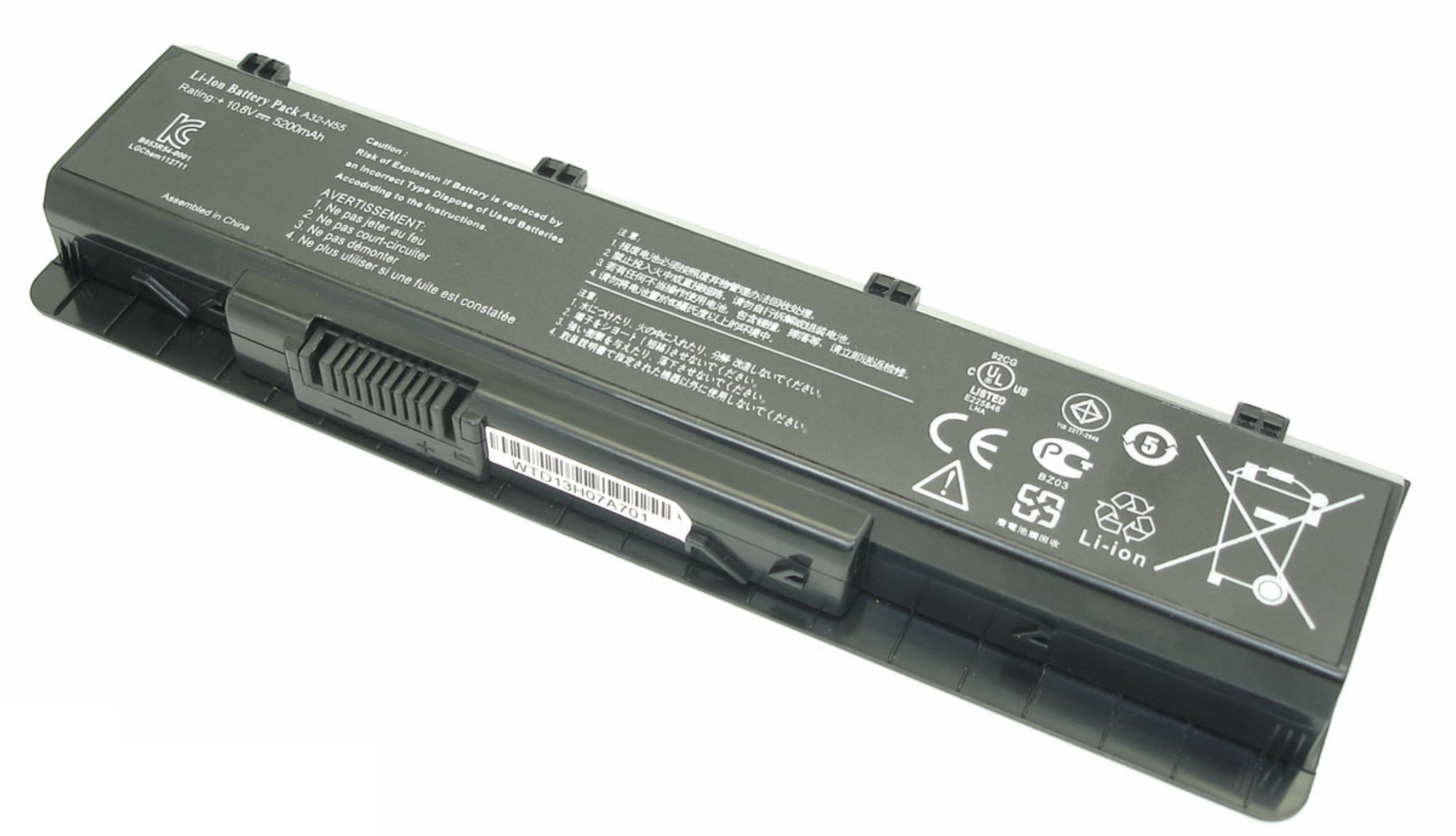 Аккумулятор ASUS N55 11.1V, 5200mAh, Original