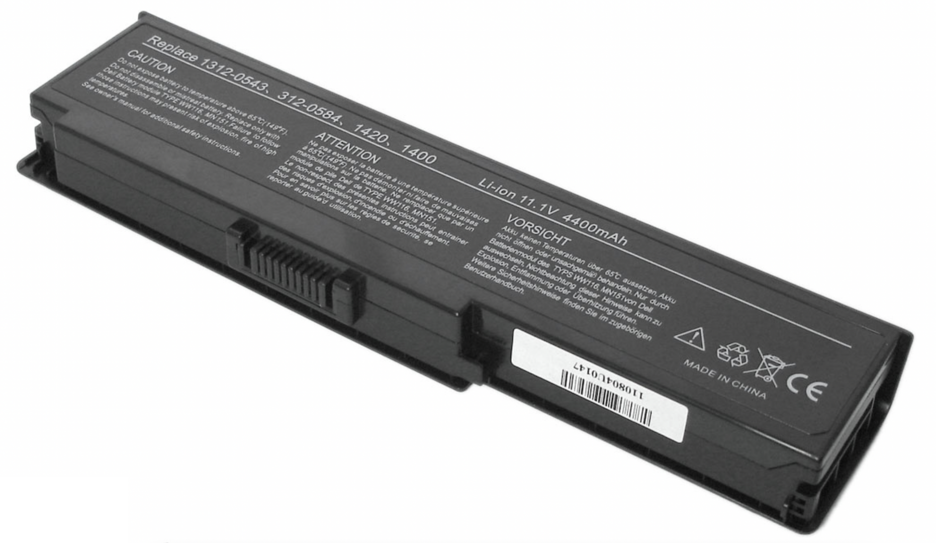 Аккумулятор Dell Inspiron 1400 11.1V, 5200mAh, OEM