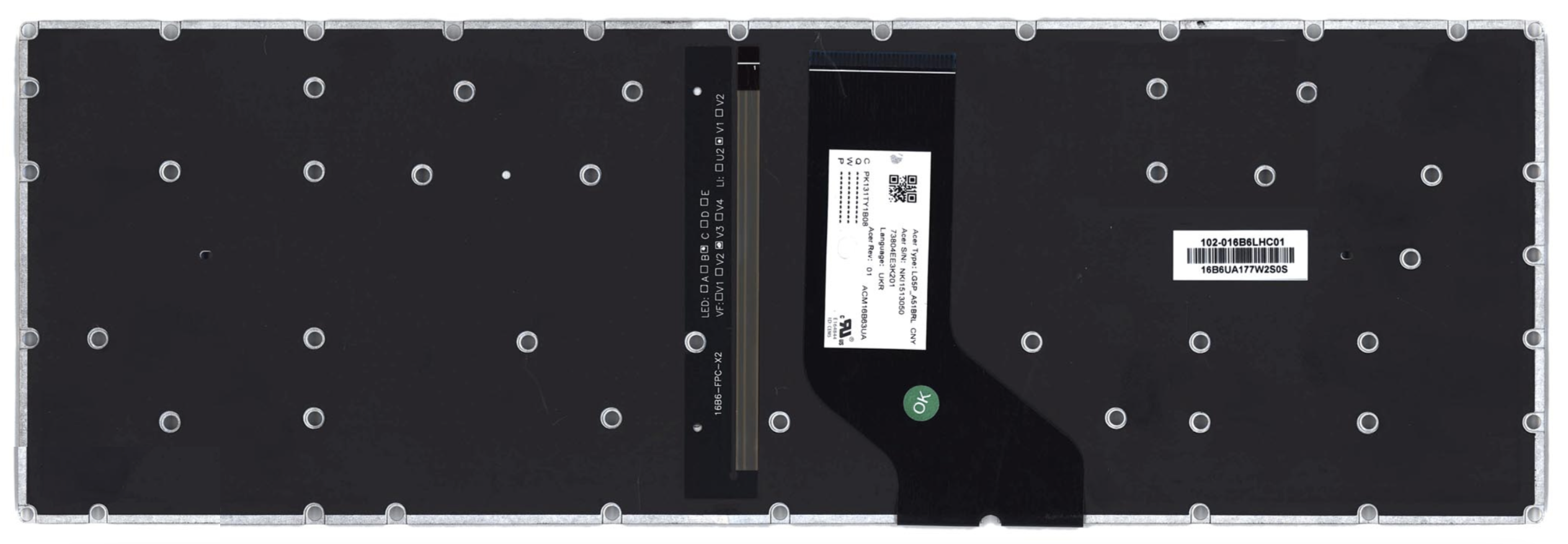 Клавиатура Acer Predator Helios 300 G3-571 с подсветкой, OEM