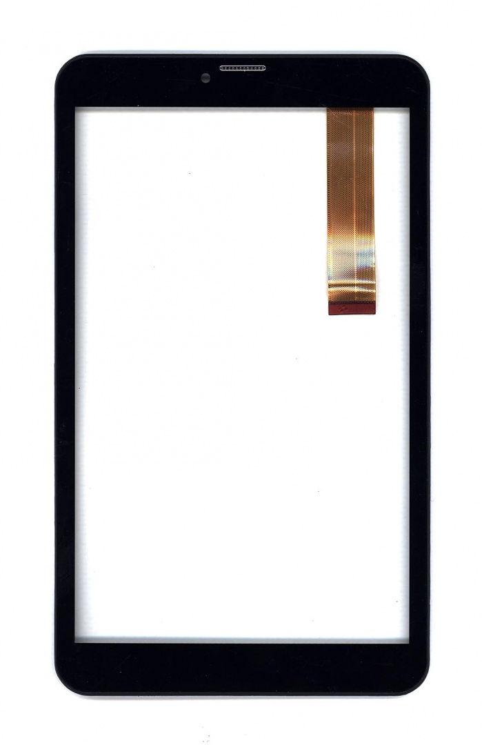 Сенсорное стекло (тачскрин) для Irbis TZ81L черное с рамкой