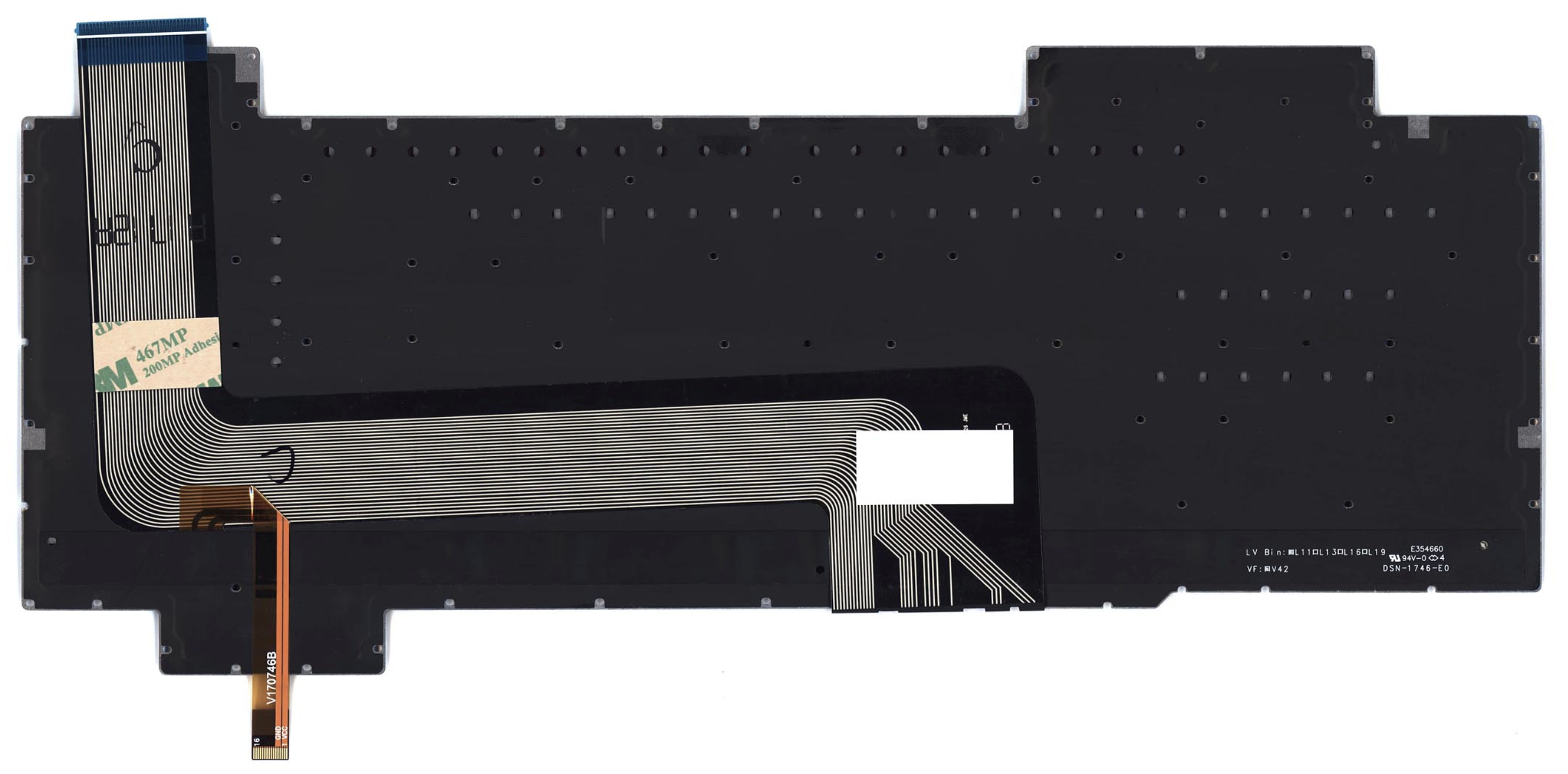 Клавиатура ASUS FX503VD с красной подсветкой, OEM