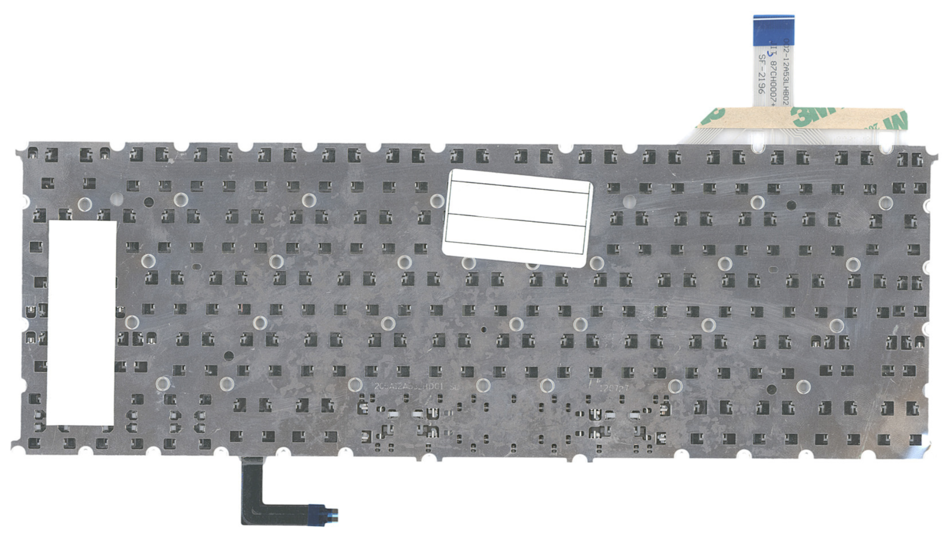 Клавиатура Acer Aspire S7-191 серебристая, с подсветкой, OEM