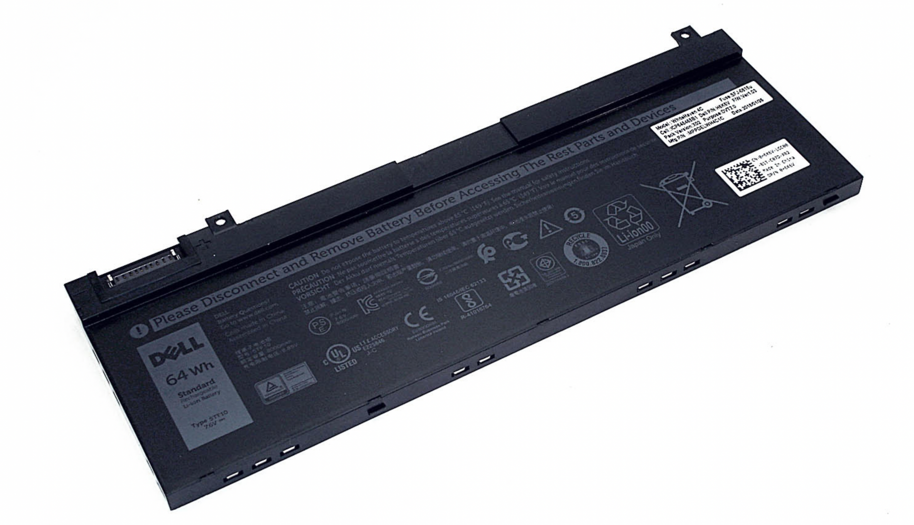 Аккумулятор DELL Precision 7530 7530-6948 7.6V, 8000 mAh, Original