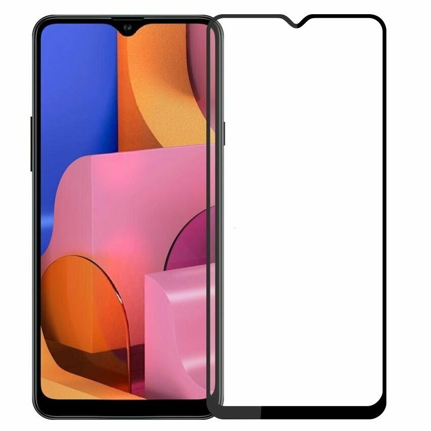 Защитное стекло 5D во весь экран Samsung Galaxy A20s