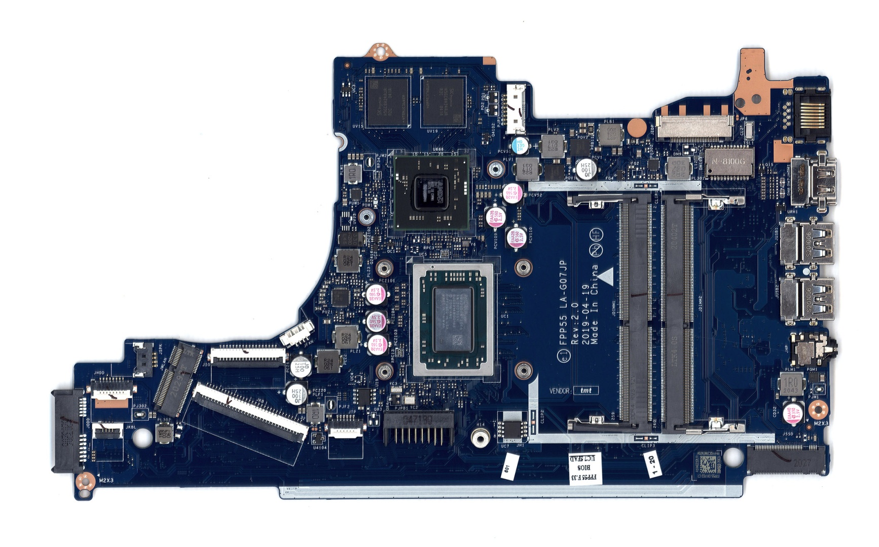 Материнская плата HP 15-DB 15-DA Ryzen 3-3200U Radeon 530 2GB DDR4 LA-G07JP L68777-001