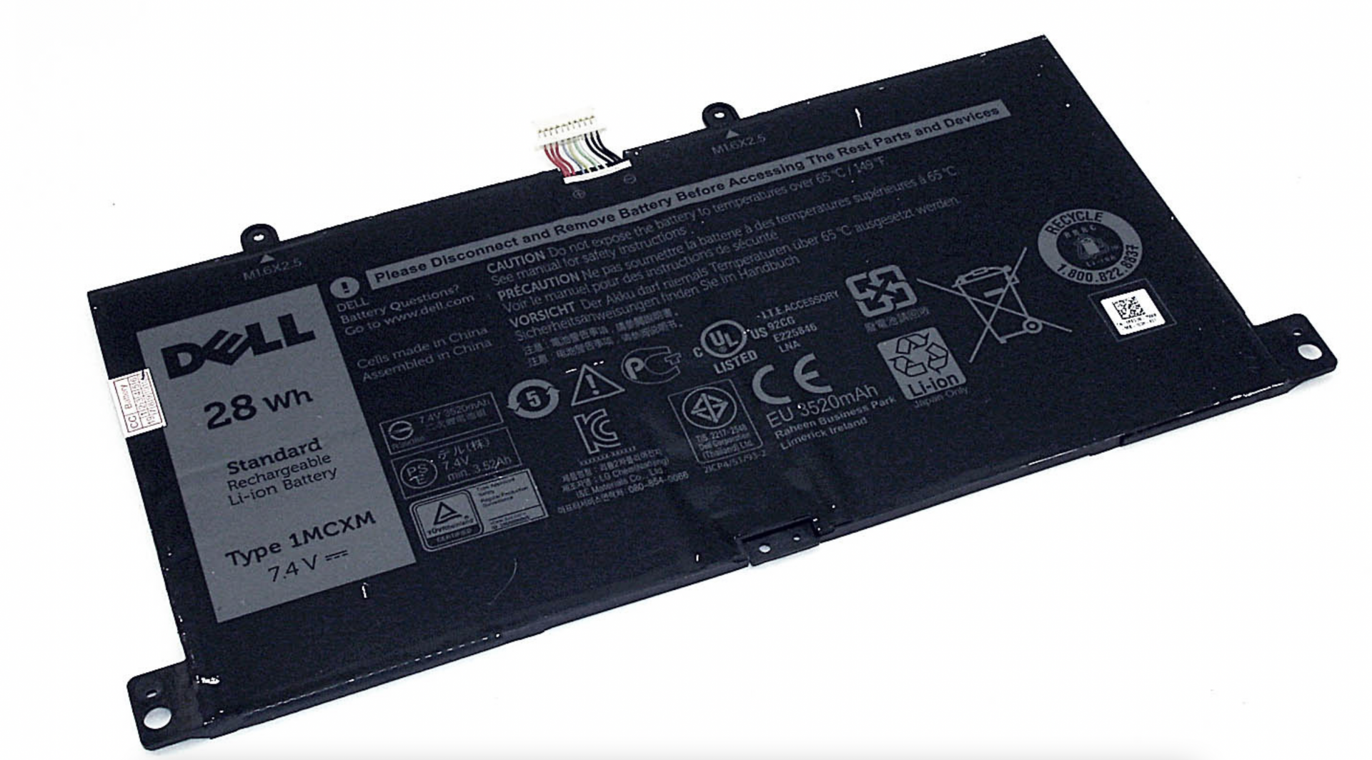 Аккумулятор DELL Latitude 11 5175 7.4V, 3520mAh, Original