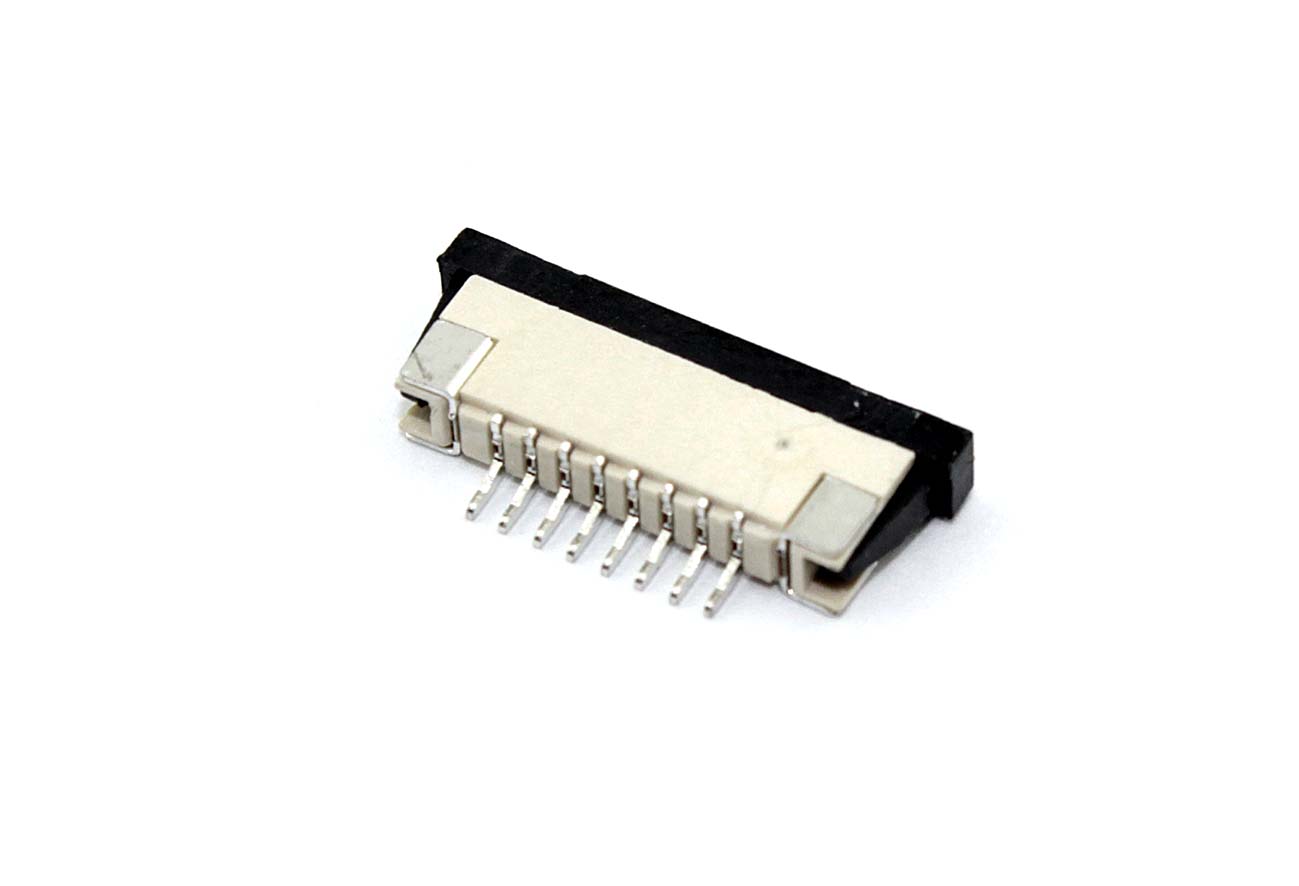 Разъем FPC  Half Coverage Bottom Contact 1.0K-BX-8PWB 8 pin высота 2мм шаг 1мм