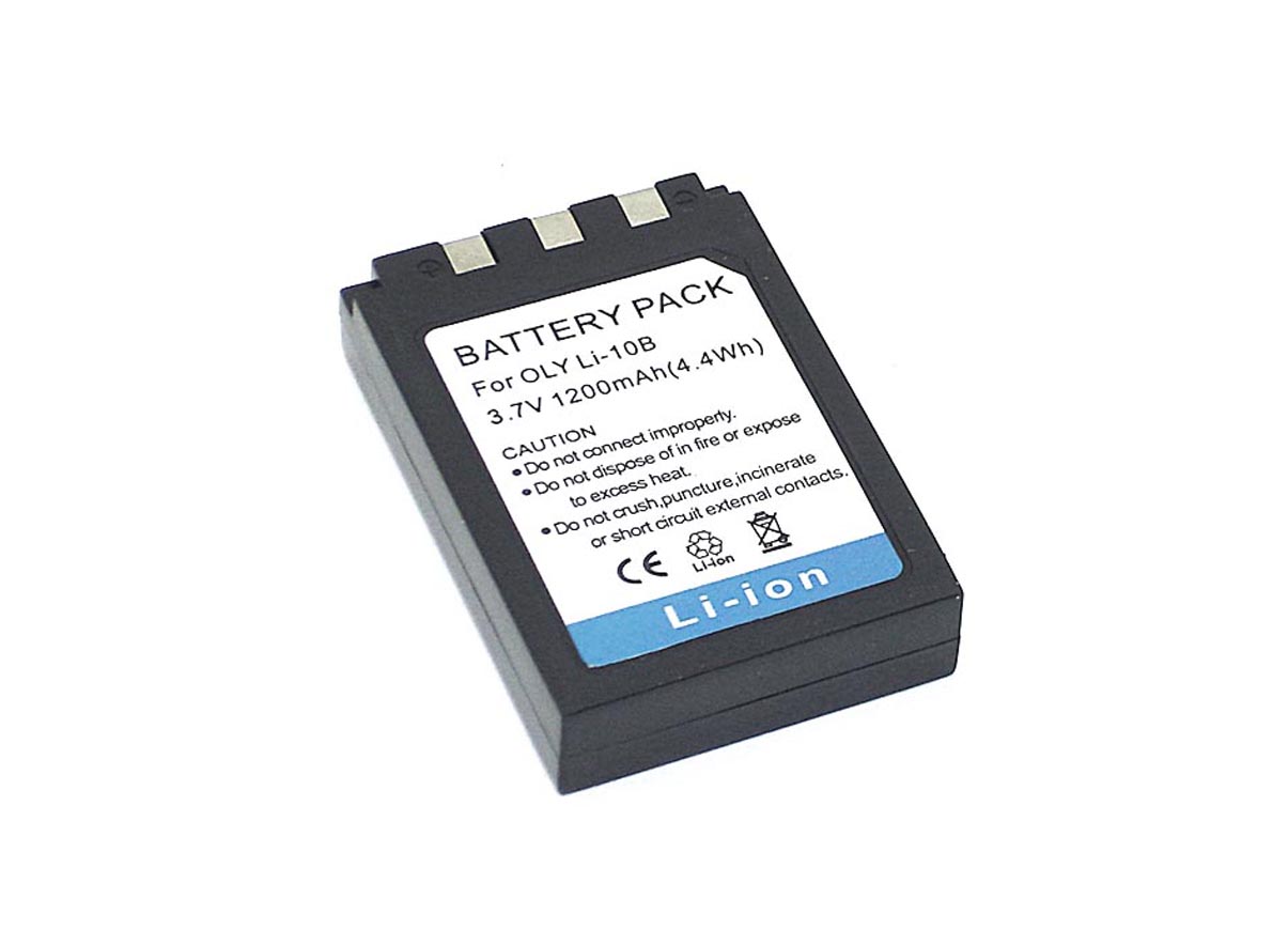 Аккумуляторная батарея для фотоаппарата Olympus Camedia C-50 (Li-10B) 3.7V 1200mAh