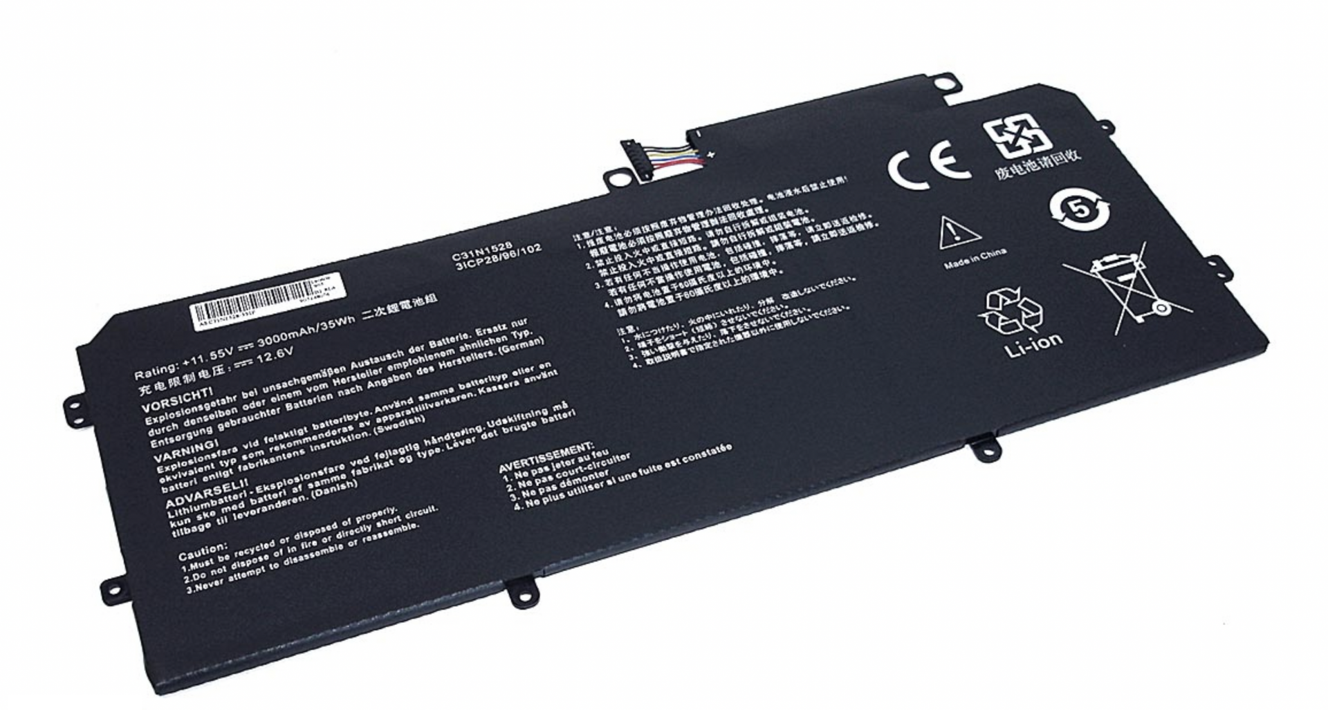 Аккумулятор ASUS Zenbook UX360C 11.55V, 3000mAh, OEM