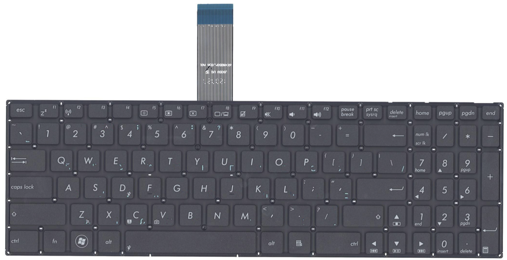 Клавиатура ASUS X550LA плоский Enter, OEM