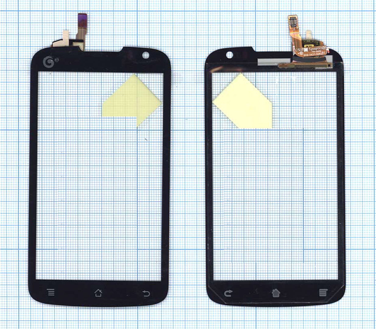 Сенсорное стекло (тачскрин) для Huawei U8828 черное