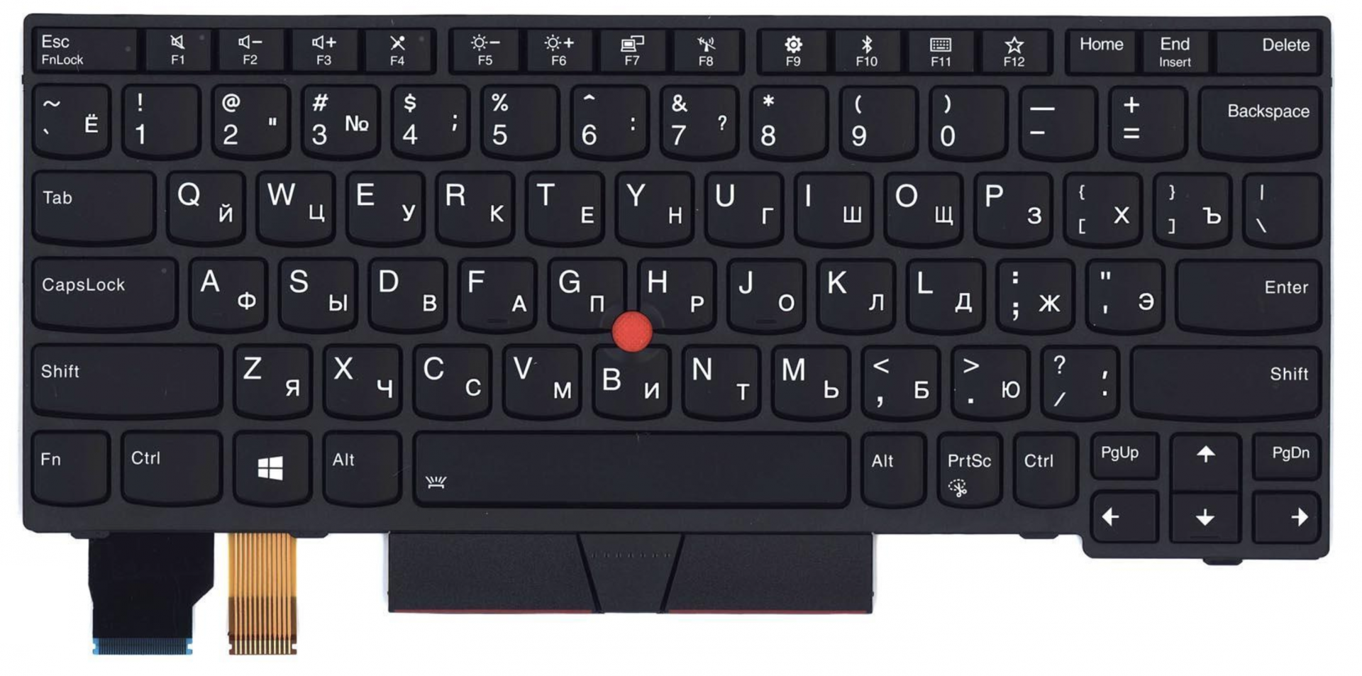 Клавиатура Lenovo ThinkPad X395 с подсветкой, с указателем, OEM