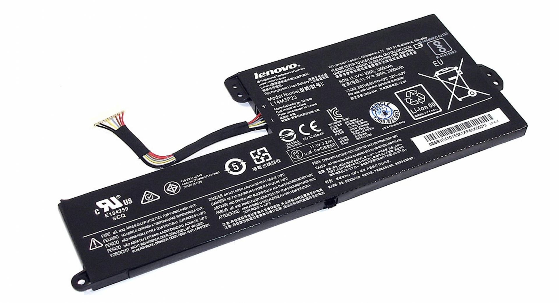 Аккумулятор Lenovo Chromebook N21 11.1V, 3300mAh, Original