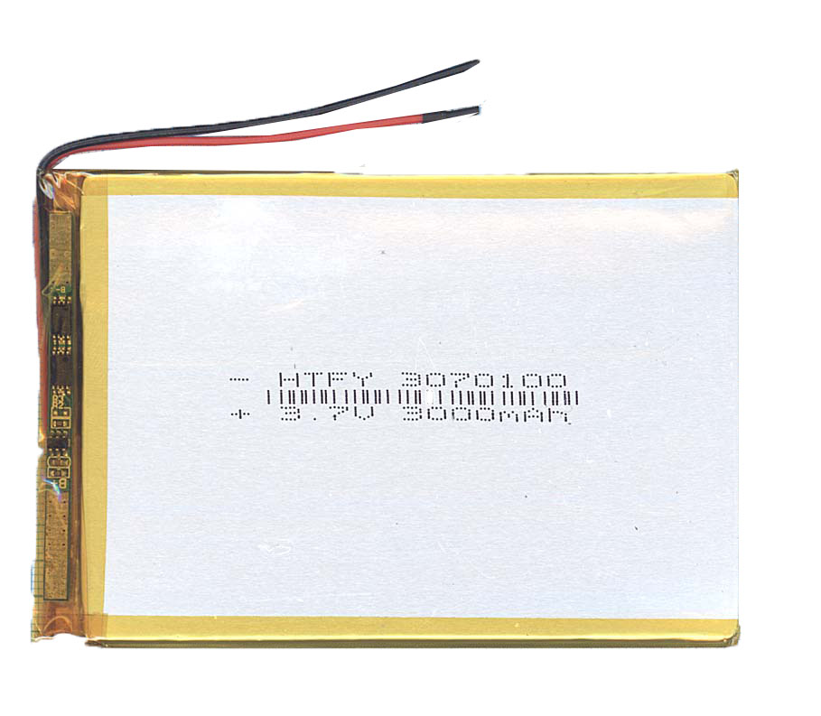 Аккумулятор Li-Pol (батарея) 3*70*100мм 2pin 3.7V/3000mAh