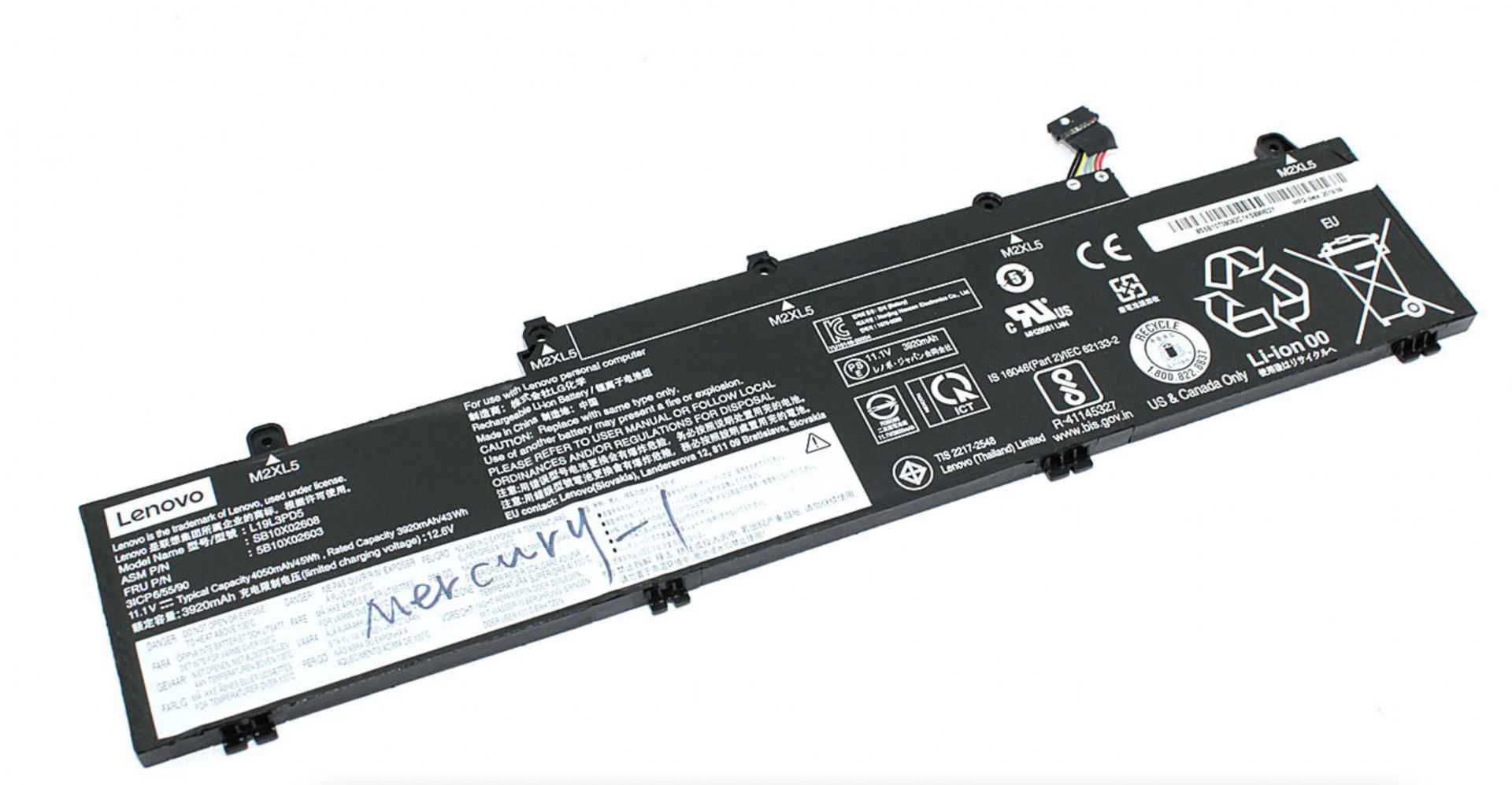 Аккумулятор Lenovo ThinkPad E14 Gen2-20T7S00W00 11.1V, 4055mAh, Original