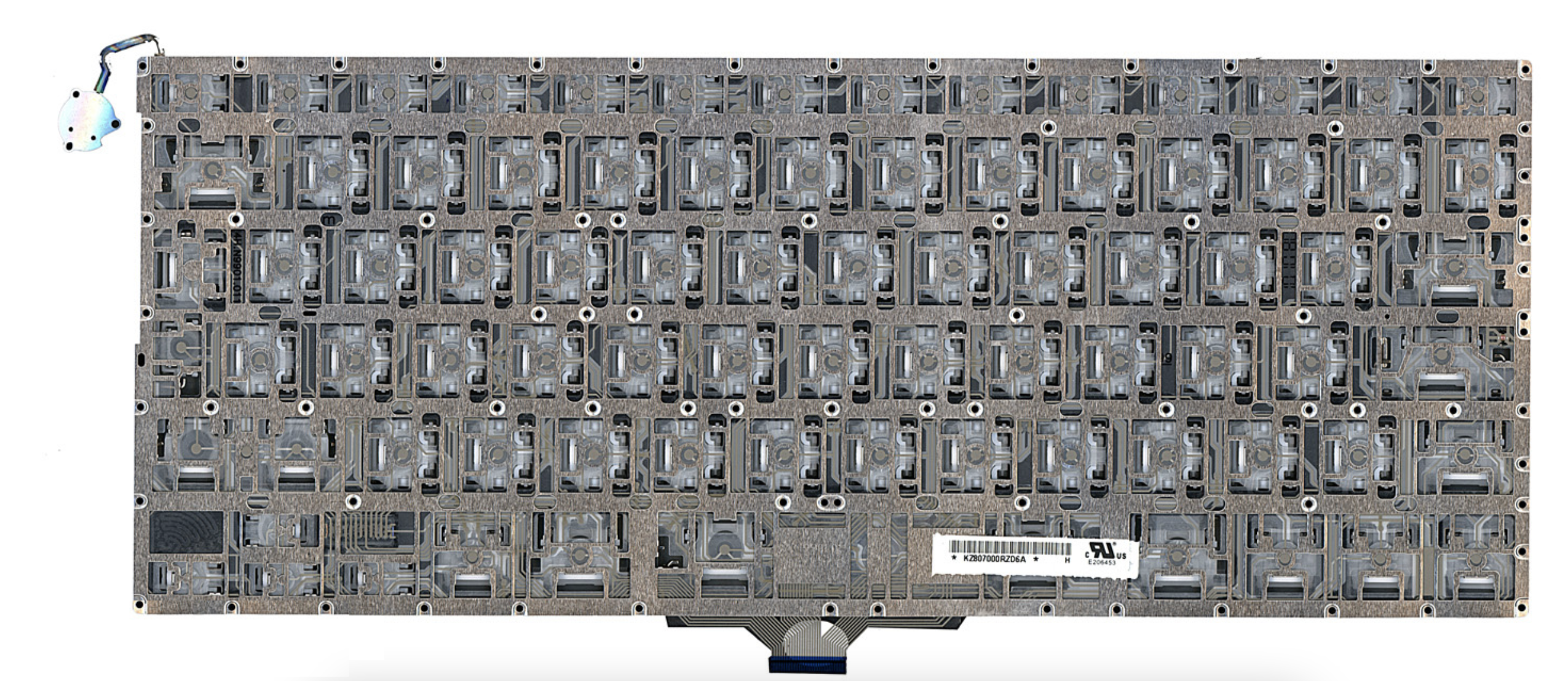 Клавиатура Apple MacBook Air 13.3" середина 2009 A1304 (MC234LL/A) с подсветкой, большой Enter, OEM