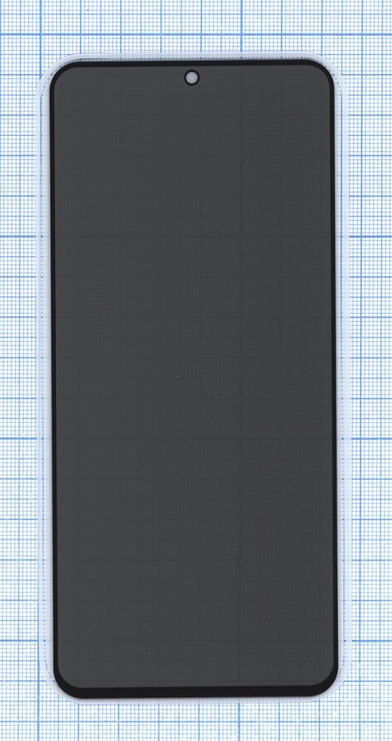 Защитное стекло Privacy "Анти-шпион" для Xiaomi Poco X6 Pro / Poco X6 черное